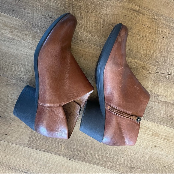 Dansko Brown Burnished Raina Leather Bootie - Picture 5 of 10